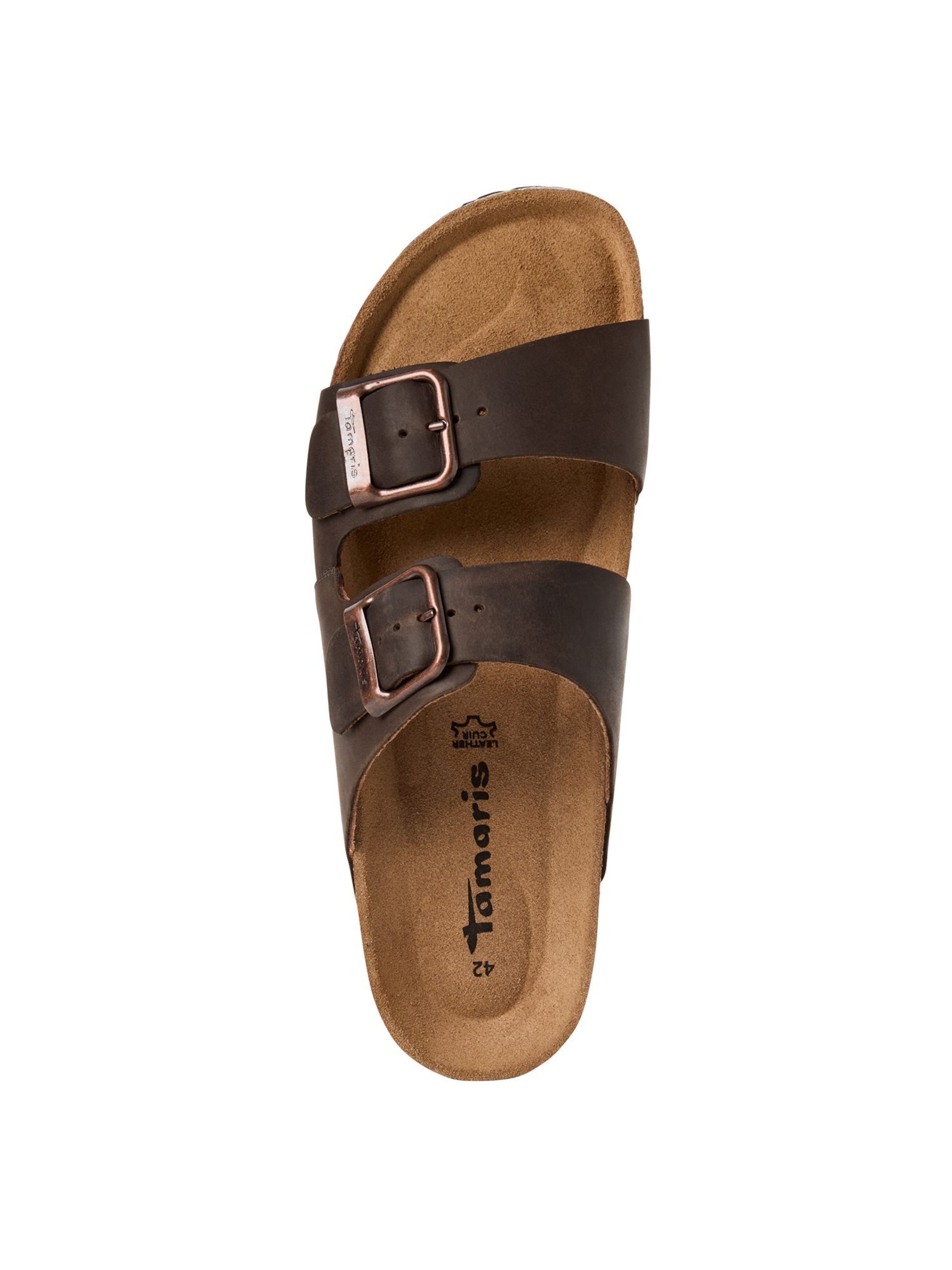 Mule Tamaris en marron