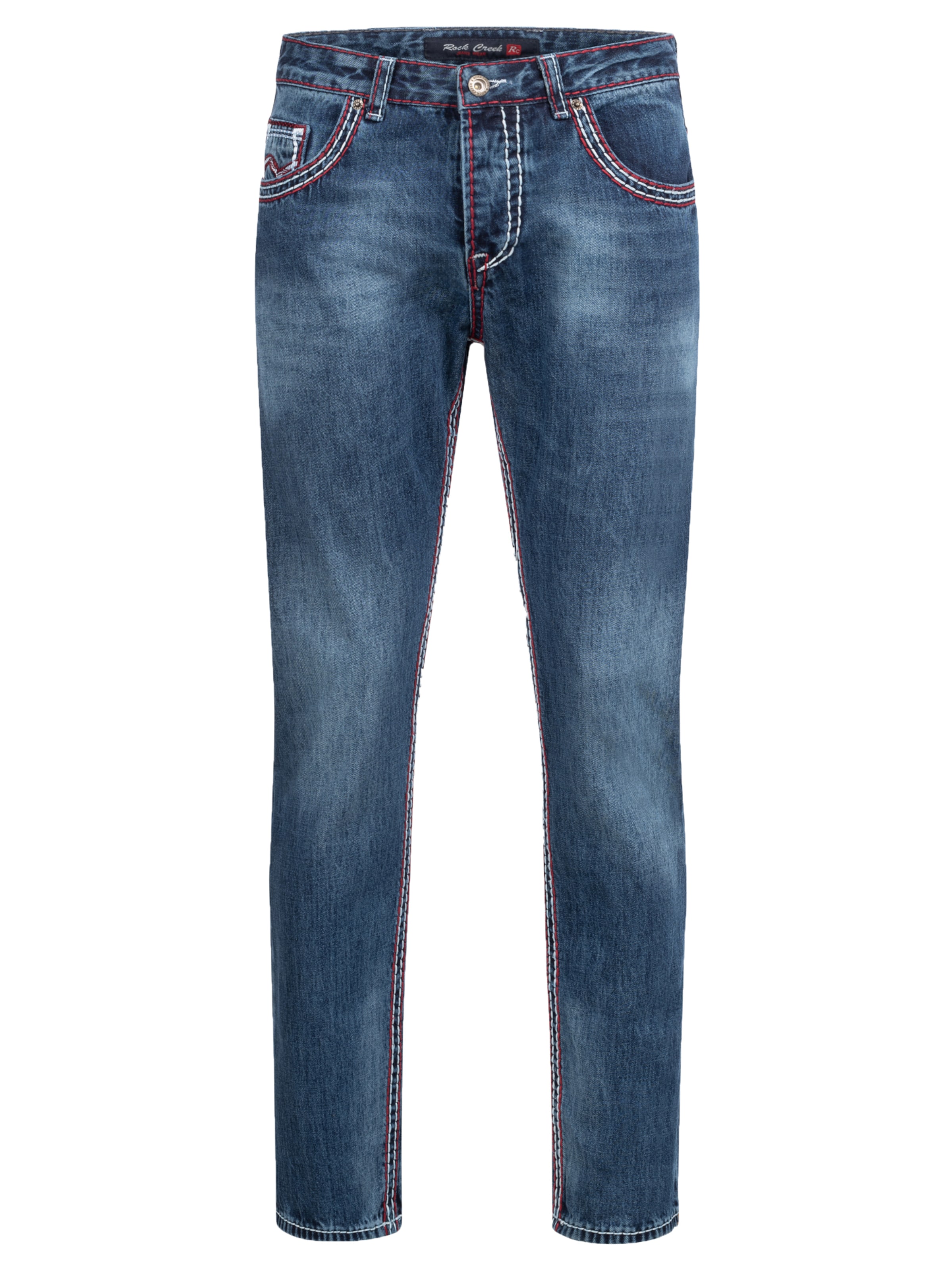 Rock Creek Loosefit Jeans in Blau: Vorderseite