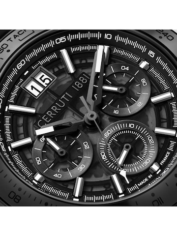 Montre à affichage analogique 'Filiano' CERRUTI 1881 en noir