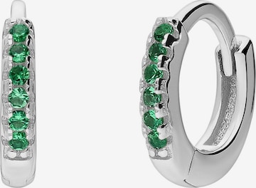 Lucardi Ohrringe 'Modernes Basic' in Silber: Vorderseite