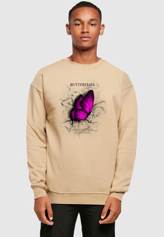 Merchcode Sweatshirt in Beige: Vorderseite