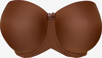 Balconcino Reggiseno 'Liberty Conscious' di SugarShape in marrone: frontale