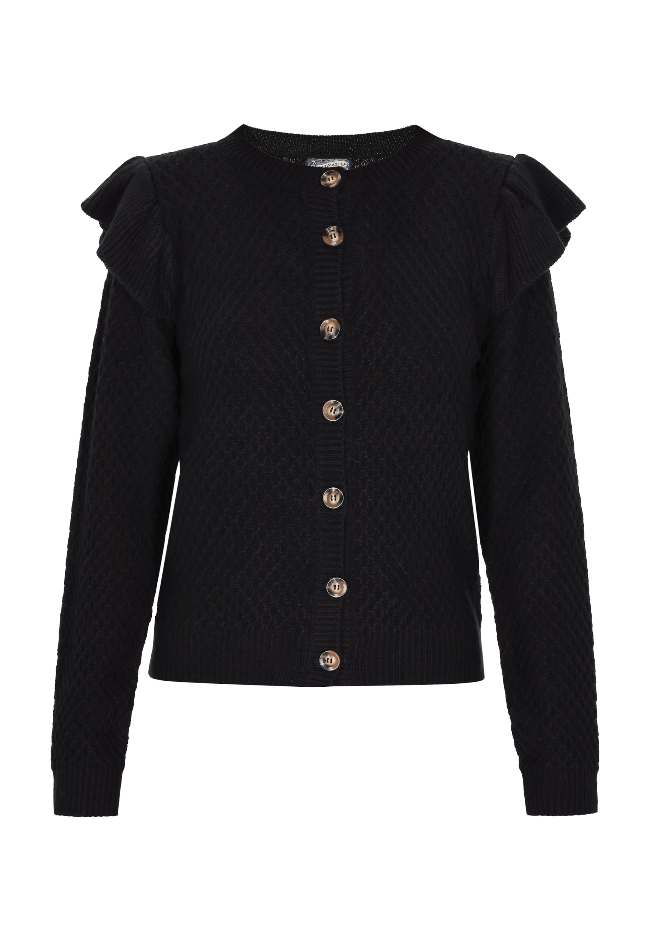 Cardigan DreiMaster Vintage en noir : devant