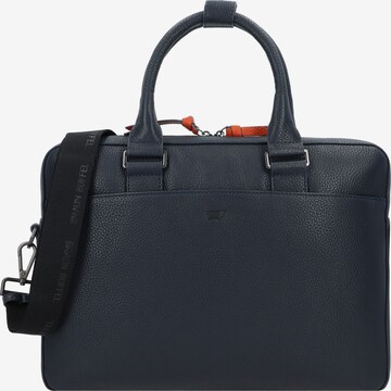 Braun Büffel Document Bag 'Novara ' in Blue: front