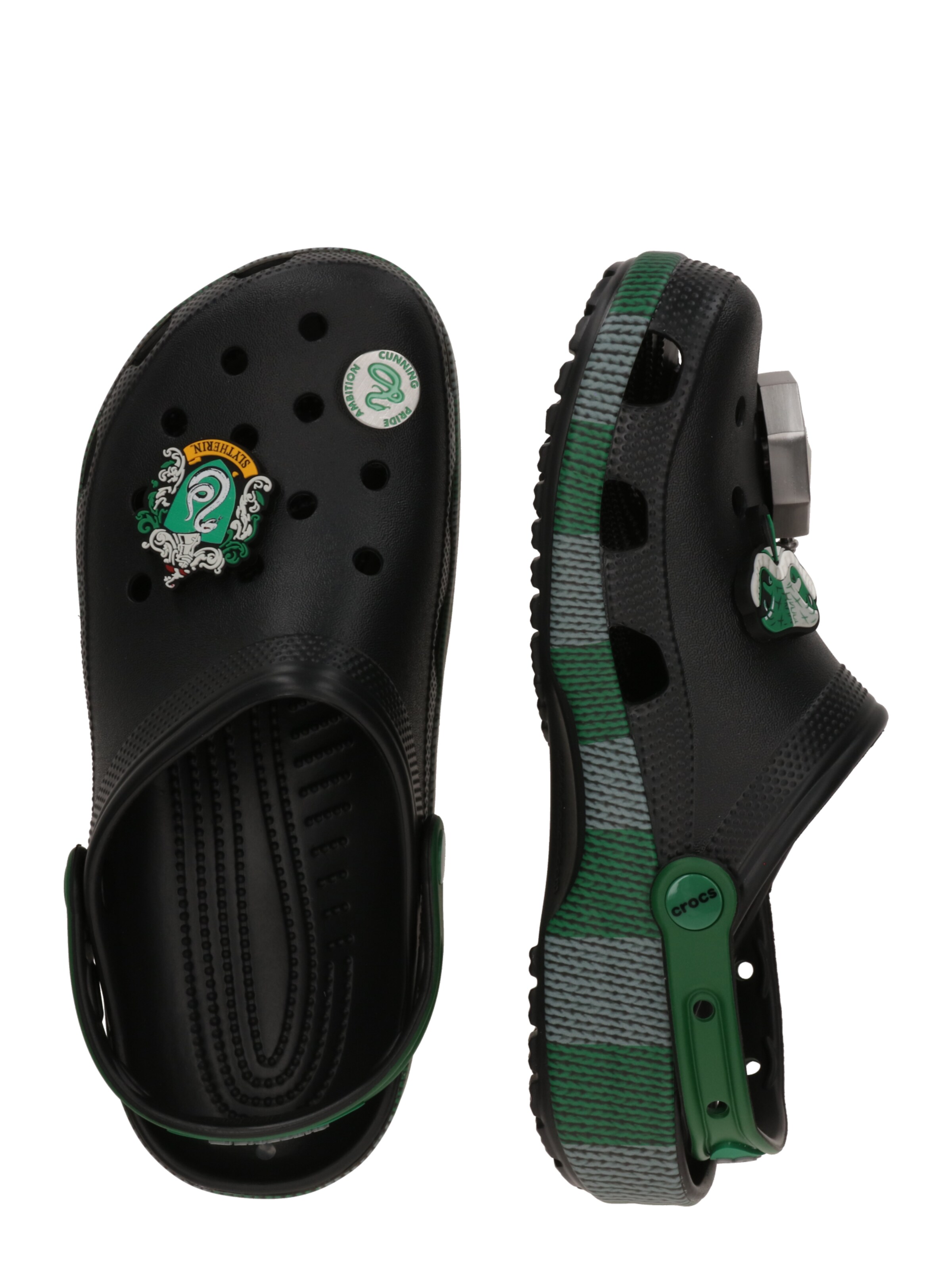 Crocs Сабо 'Slytherin Classic' в Черный