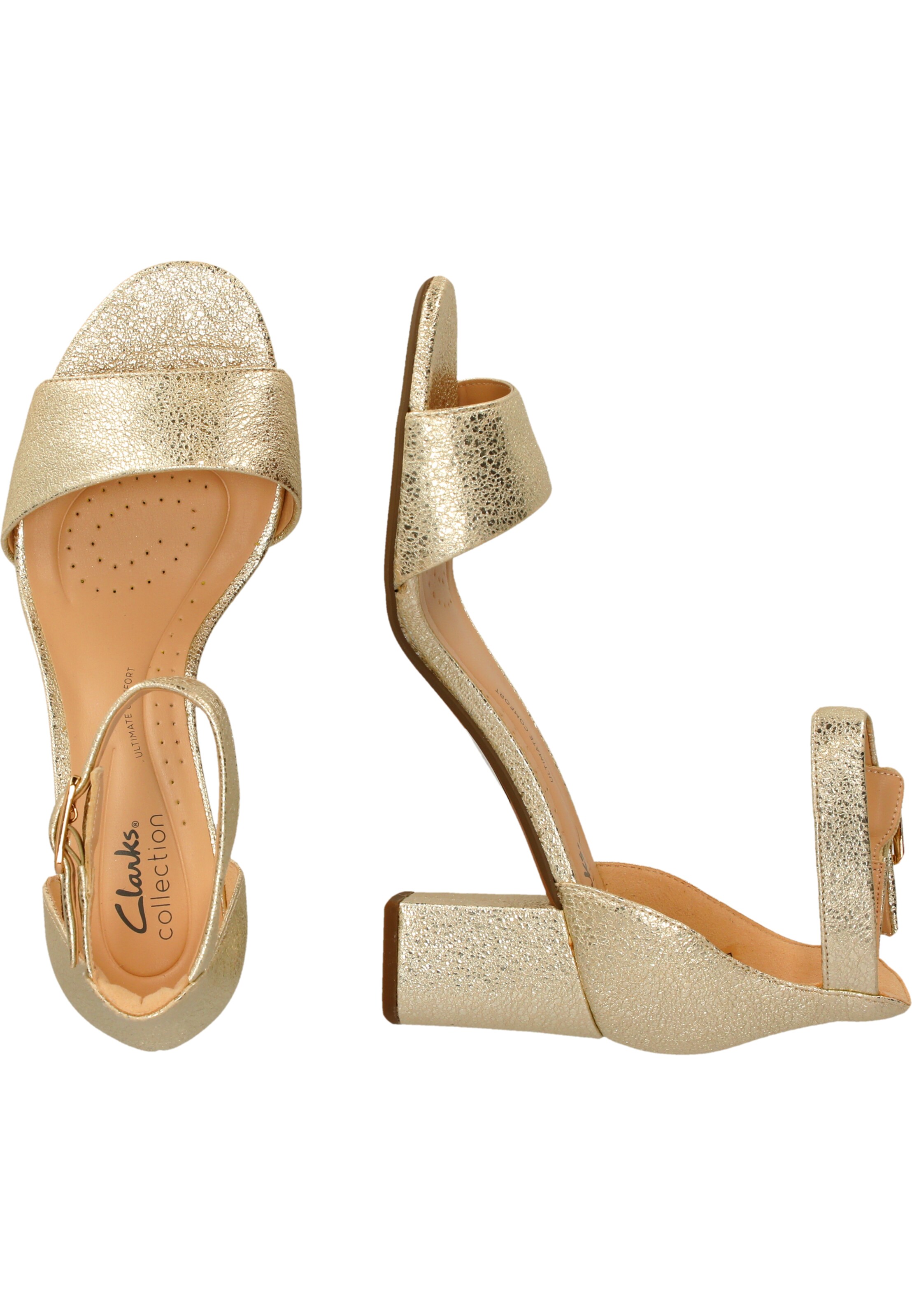 CLARKS Strap sandal 'Deva' in Gold