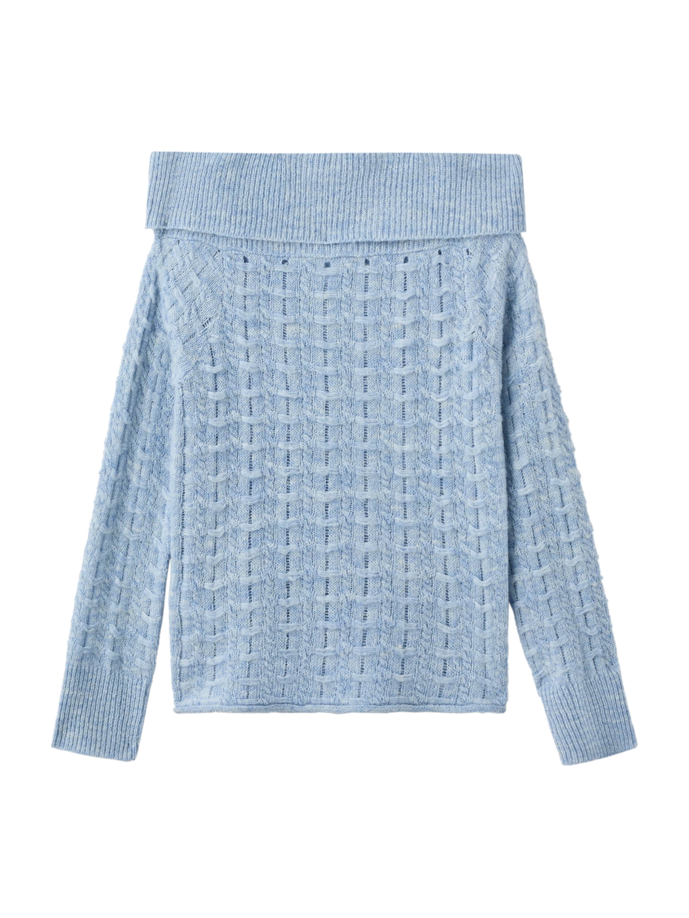 MANGO TEEN Tröja 'Wavy' i blå: framsida