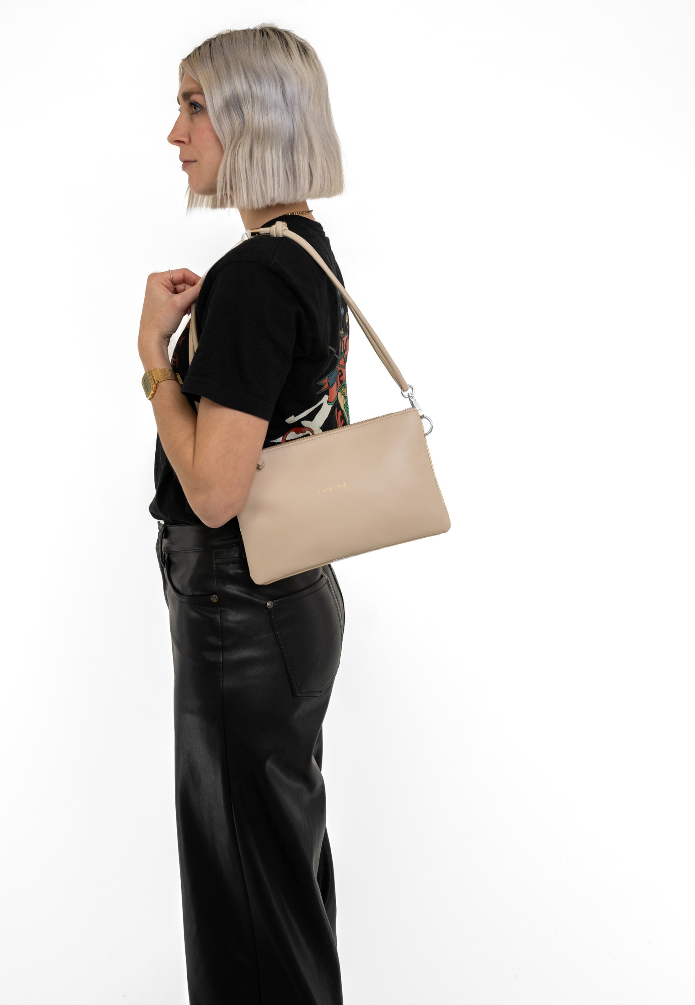 Expatrié Crossbody bag 'Emilie' in Gold