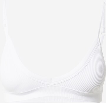 Cotton On Body Triangle Bra in White: front