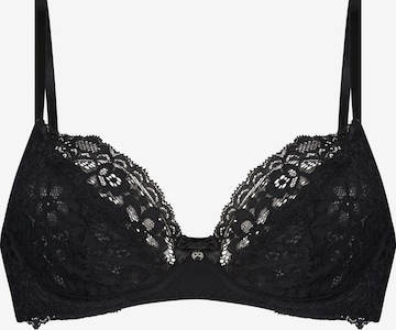 Hunkemöller T-shirt Bra 'Marine' in Black: front