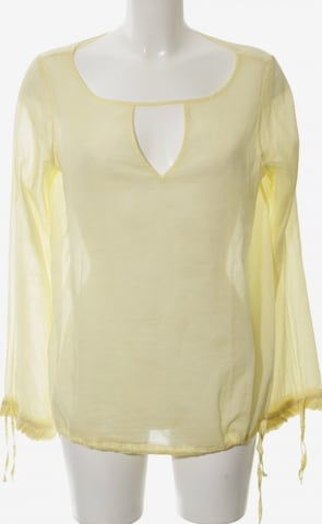 Sophie Transparenz-Bluse in XXL in Yellow: front
