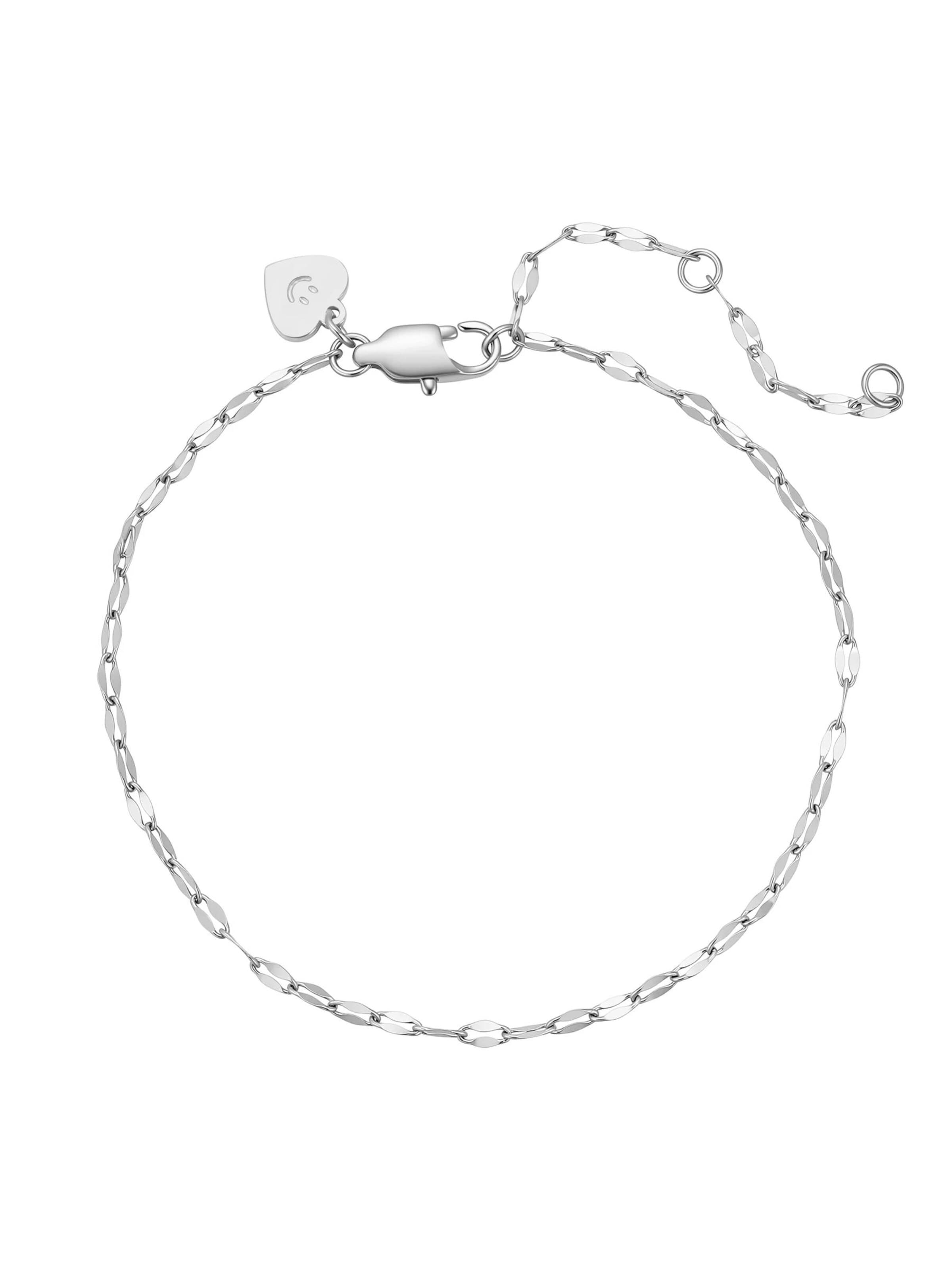 Bracelet 'Dainty Rolo Chain' Hey Happiness en argent