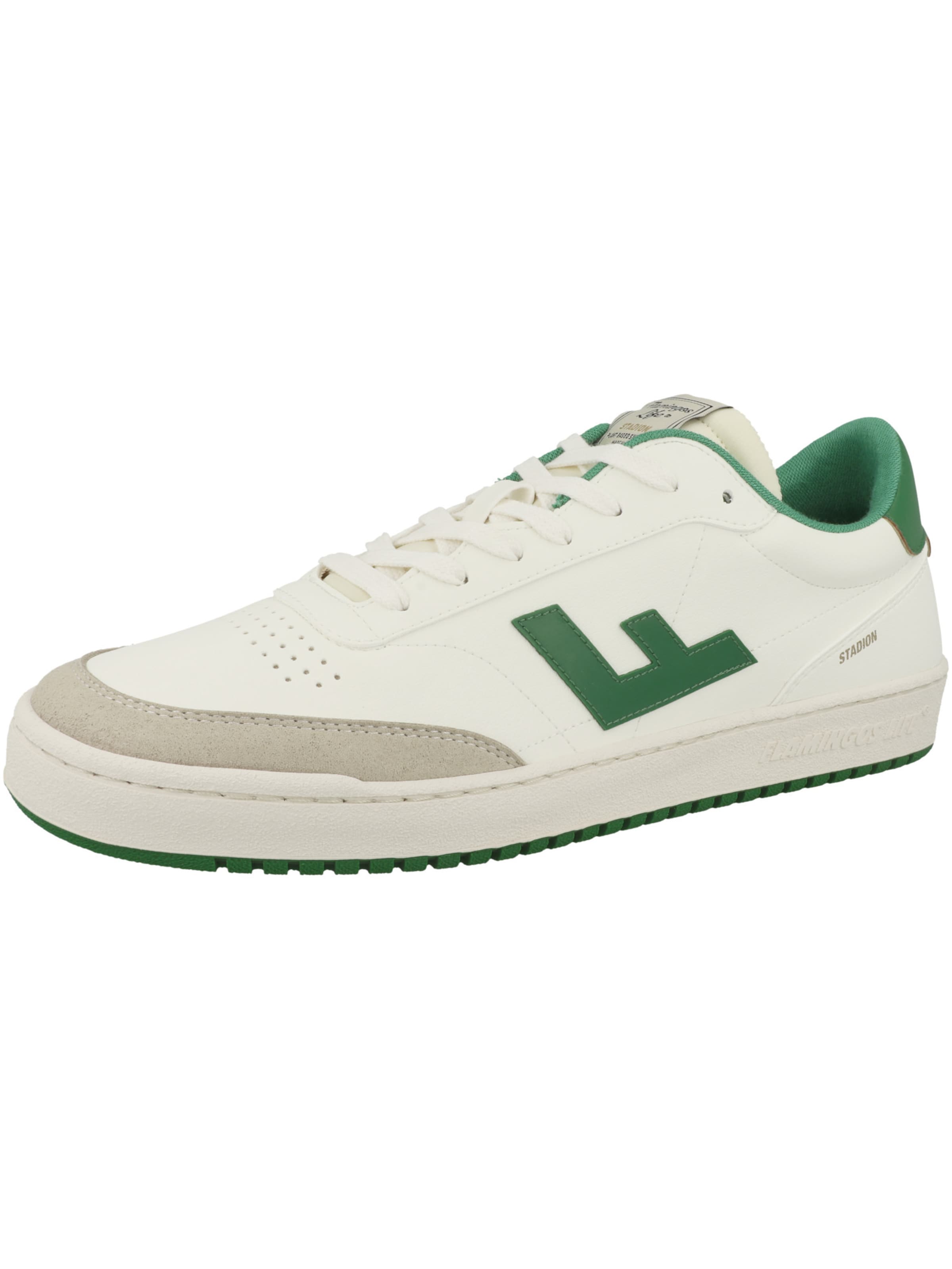 Flamingos Life Platform trainers 'Stadion' in White: front
