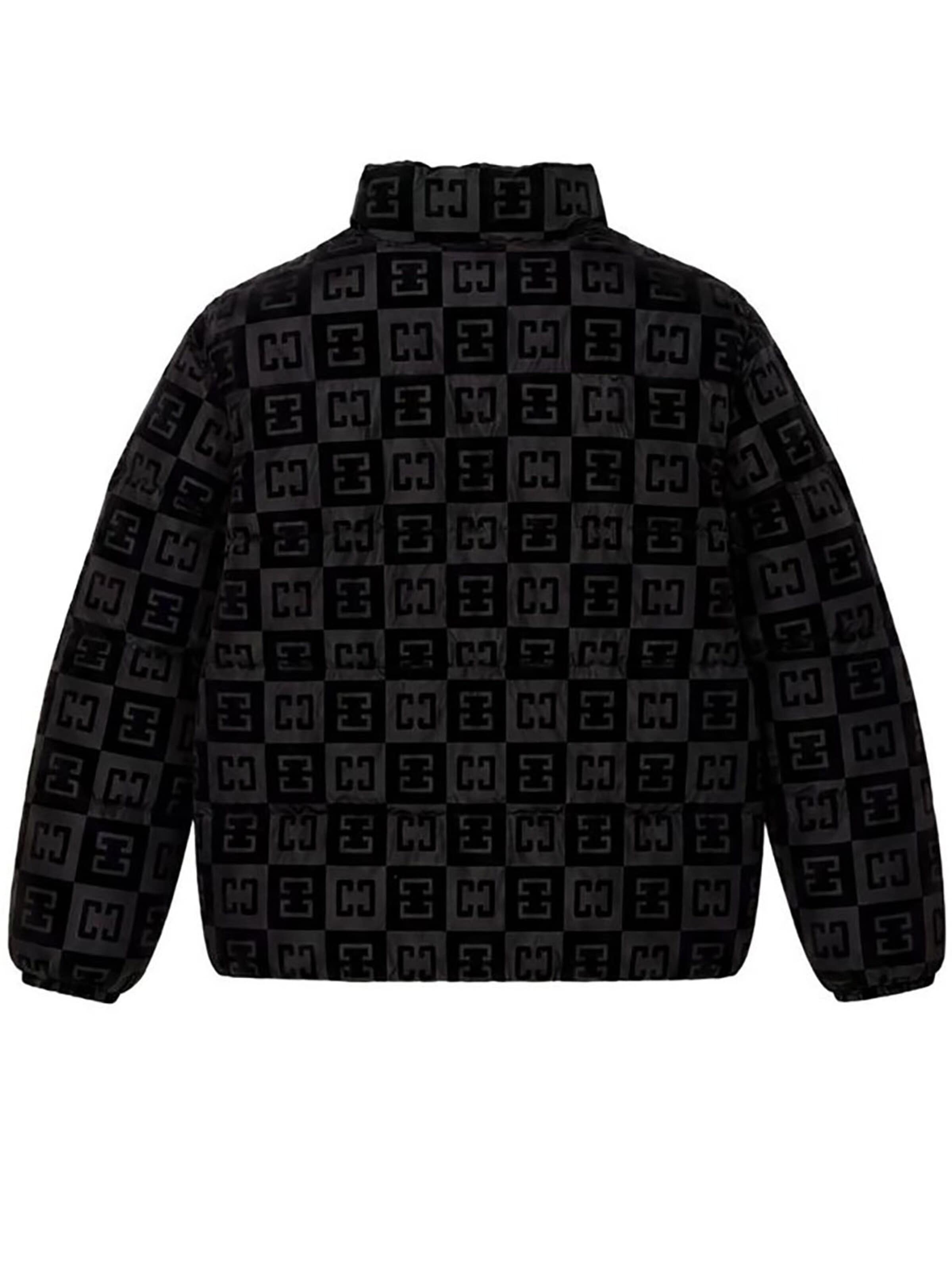 Veste d’hiver 'Checkerboard' Colucci en noir