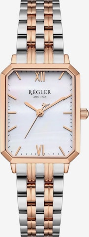 Montre à affichage analogique 'Régler Élégance Steel Bicolor Silver/Rose Gold - Pearl' Régler en or : devant