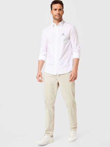ARMANI EXCHANGE Regular fit Button Up Shirt in White