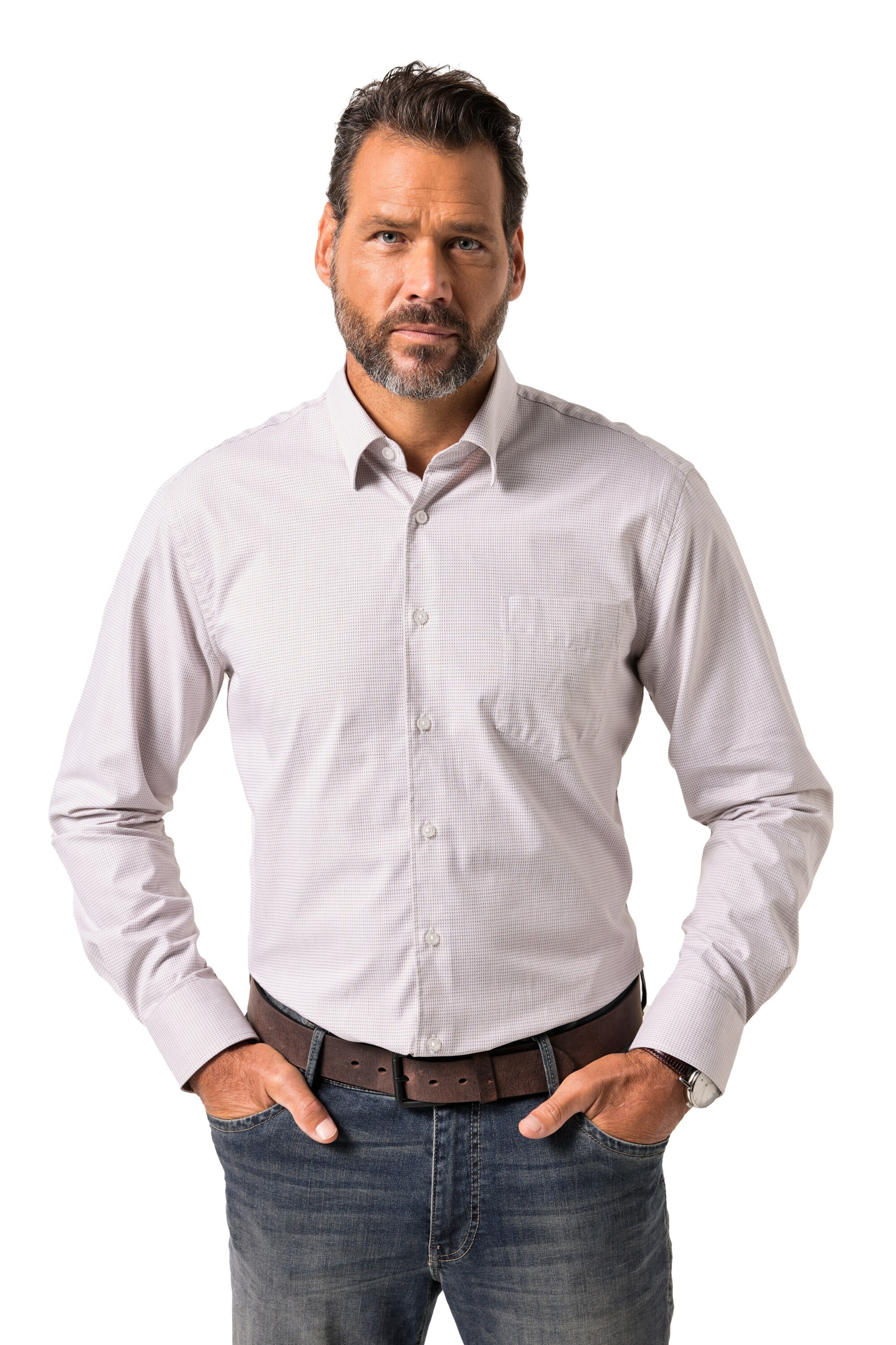 JP1880 Regular fit Overhemd in Beige