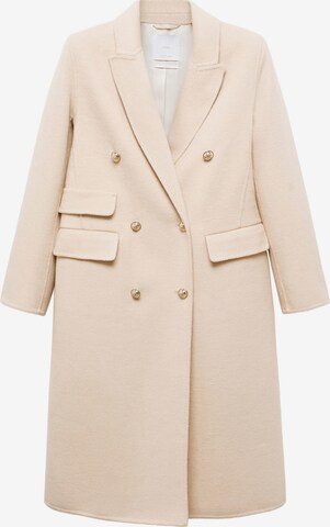 MANGO Winter Coat in Beige: front