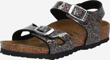 BIRKENSTOCK Sandaalid 'Rio', värv must: eest vaates