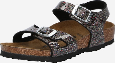 BIRKENSTOCK Open shoes 'Rio' in Blue / Red / Black / Silver, Item view