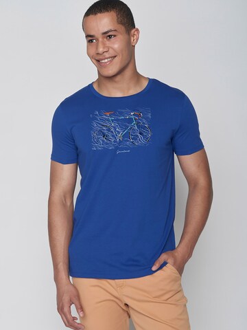 GREENBOMB Shirt 'Bike Storm' in Blue: front