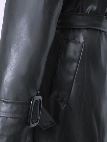 Be  Noble Between-Seasons Coat in Black