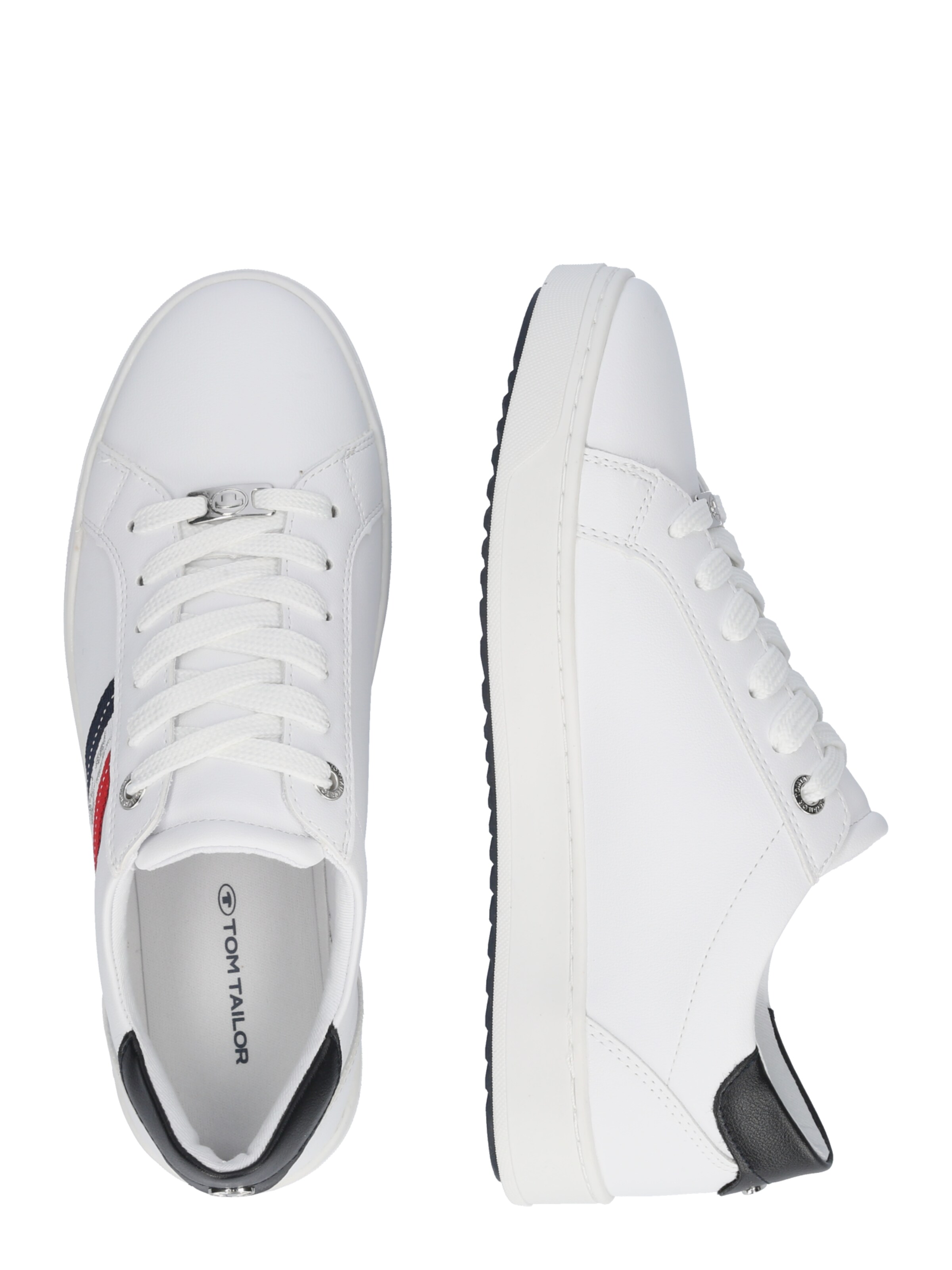 TOM TAILOR Trampki niskie w kolorze biały