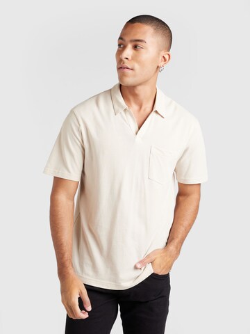 T-Shirt 'JOHNNY COLLAR' GAP en beige : devant