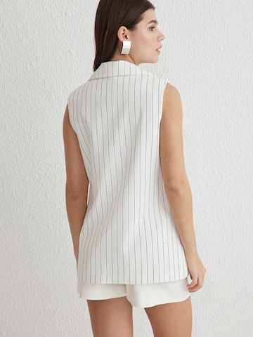 Trendyol Мъжка елек за костюм в бяло