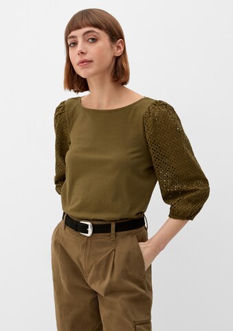 s.Oliver Shirt in Groen: voorkant