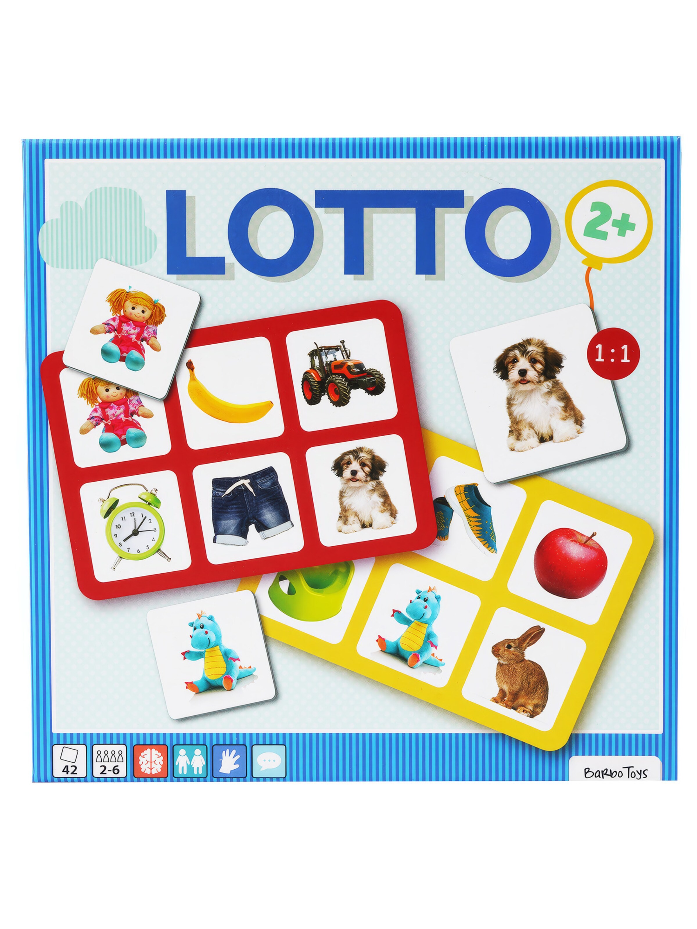 Barbo Toys Spel 'Mein erstes Lotto' in Gemengde kleuren: voorkant
