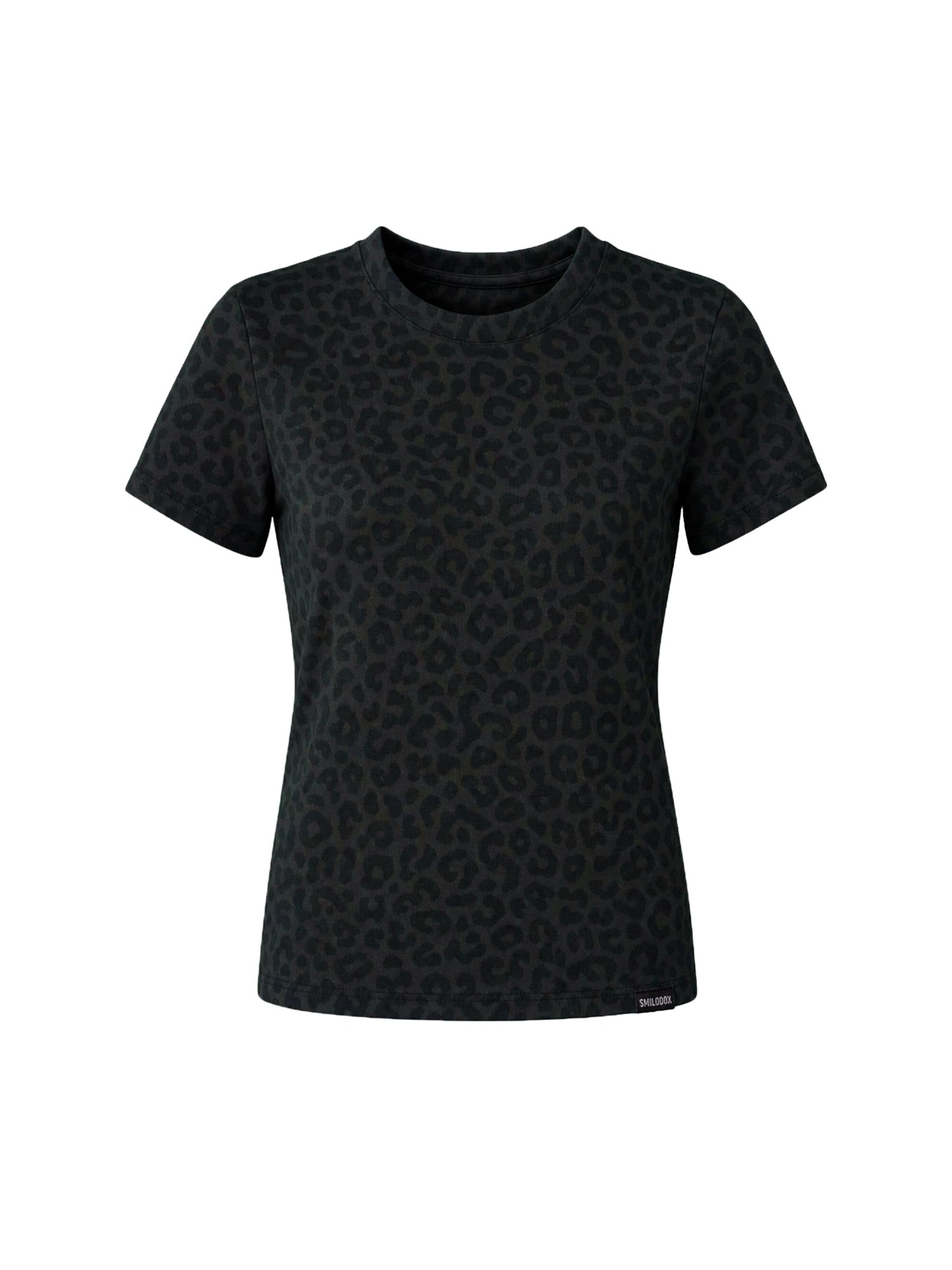 Smilodox Shirt 'Velvara' in Schwarz: Vorderseite