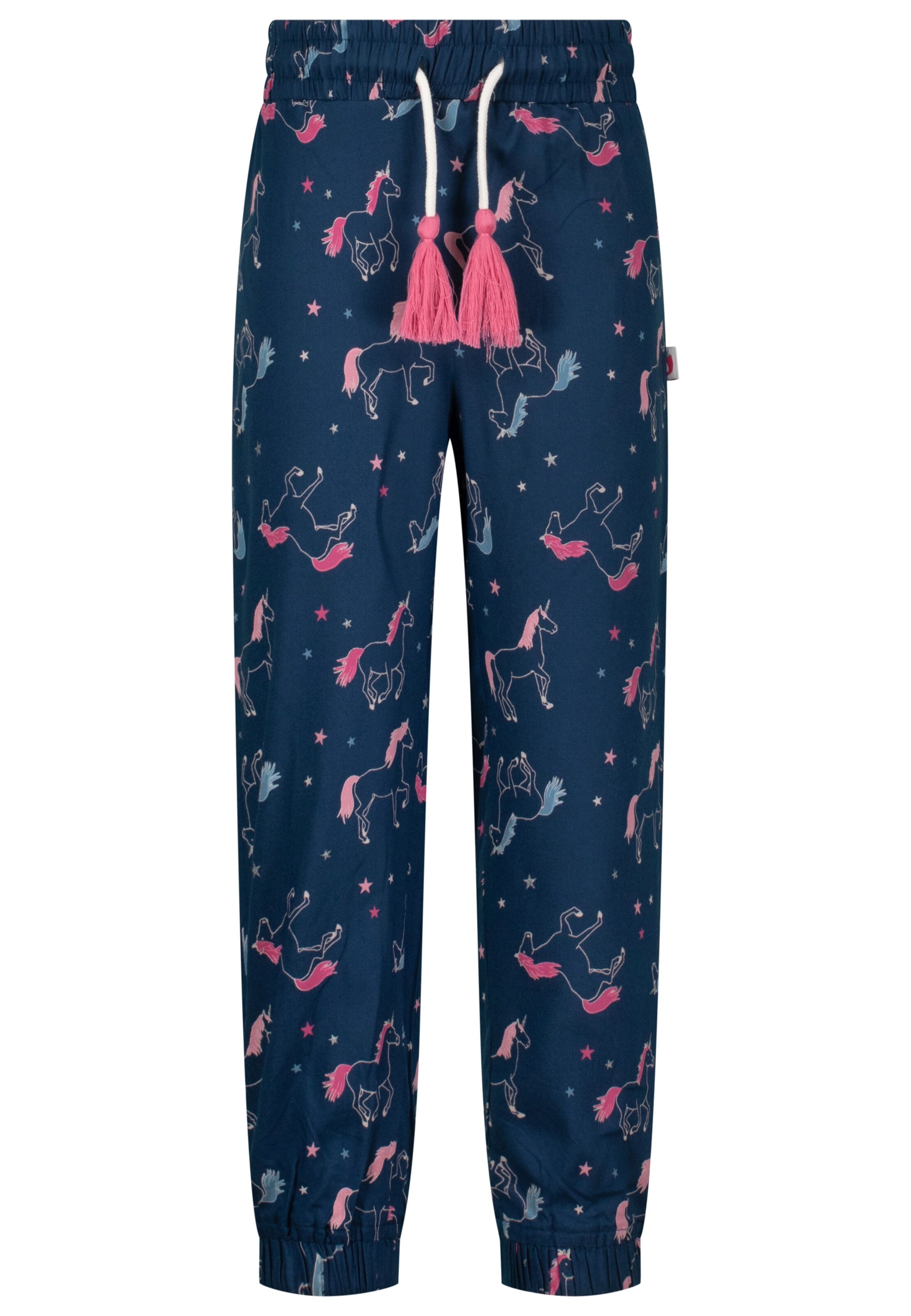 SALT AND PEPPER Tapered Pants in Blue: front