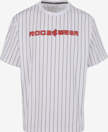 ROCAWEAR T-shirt 'Coles' i vit: framsida
