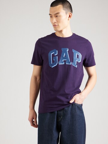 GAP Тениска 'NOVELTY' в лилав: отпред
