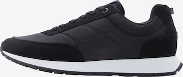 HUGO Matalavartiset tennarit 'Icelin' värissä musta: etupuoli