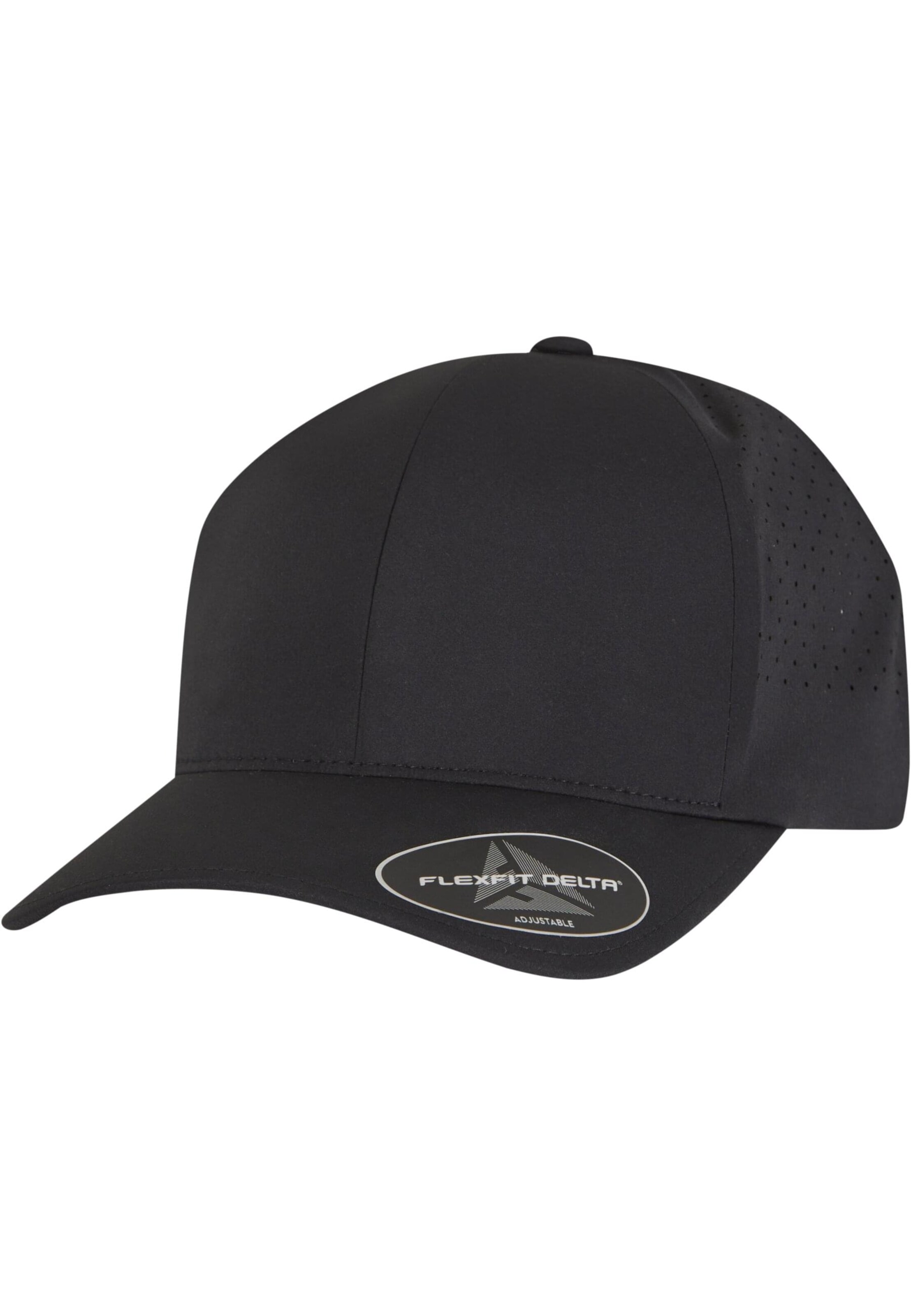 Șapcă 'Delta' de la Flexfit pe negru: față