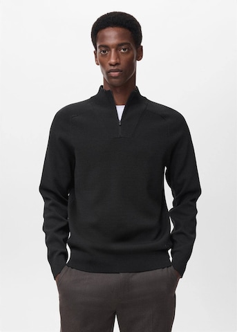 MANGO MAN Sweater 'Casperp' in Black: front