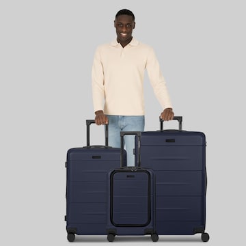 POLICE Suitcase set in Blue: front
