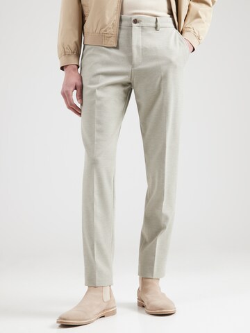 Coupe slim Pantalon à plis 'SLHAITOR' SELECTED HOMME en gris : devant