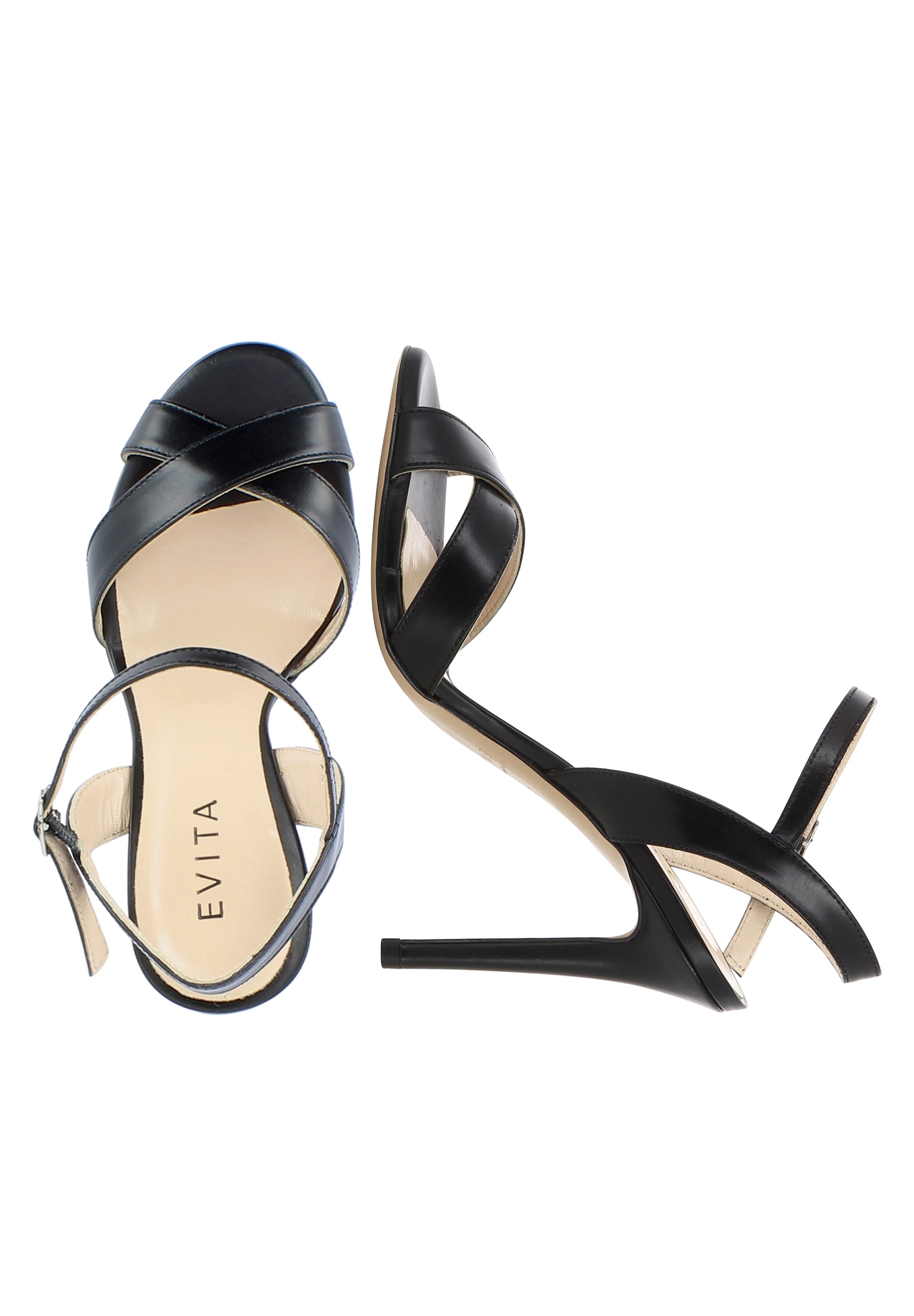 EVITA Strap sandal in Black