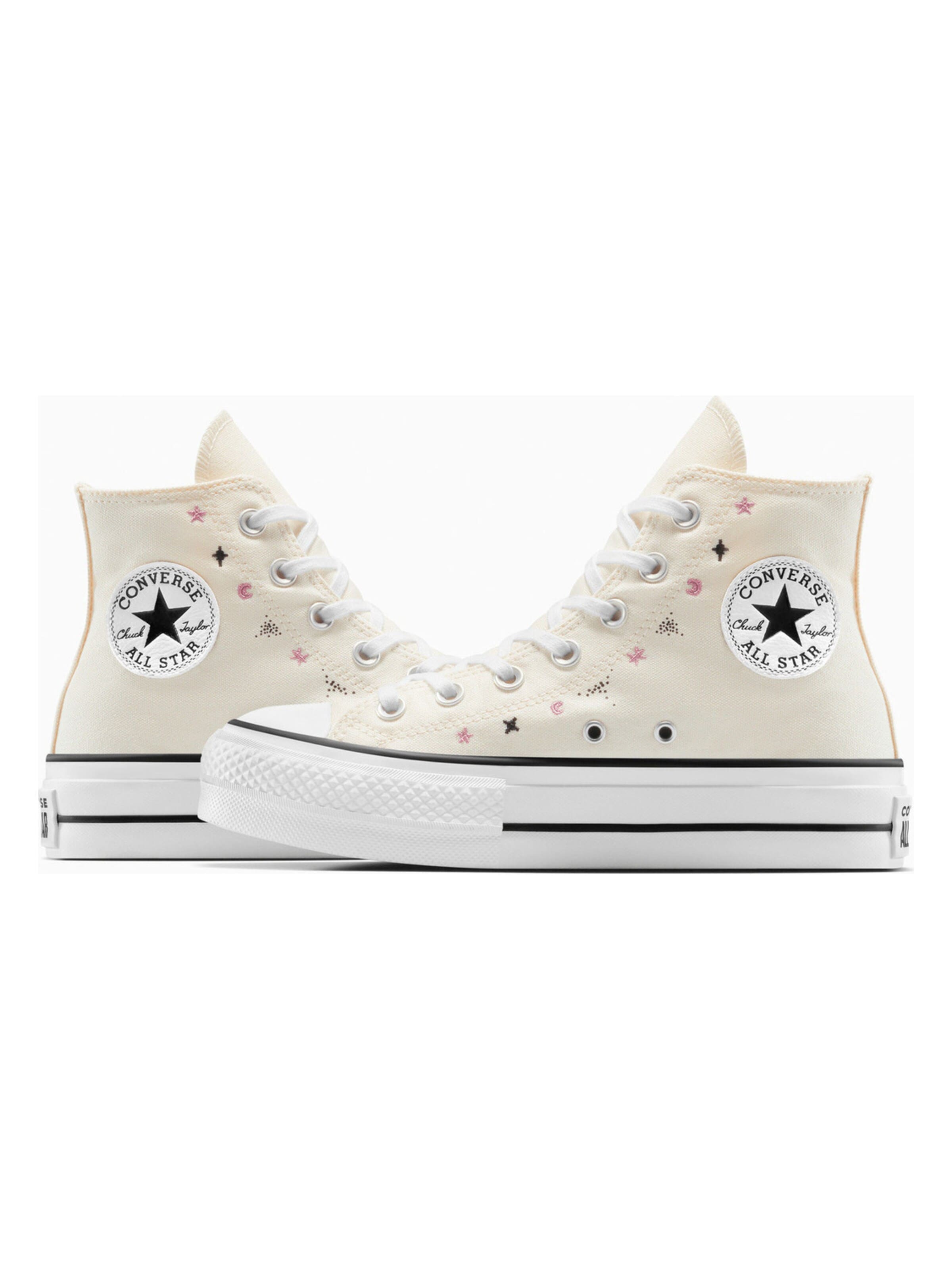 CONVERSE Sneakers hoog 'Converse Chuck Taylor All Star Lift Platform Celestial' in Beige