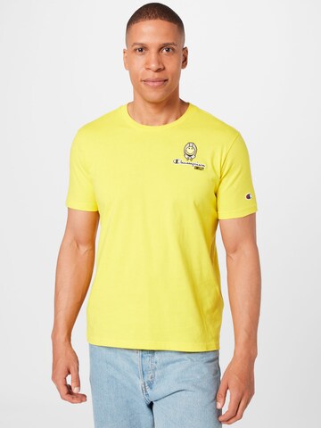Champion Authentic Athletic Apparel Shirt in Yellow: front