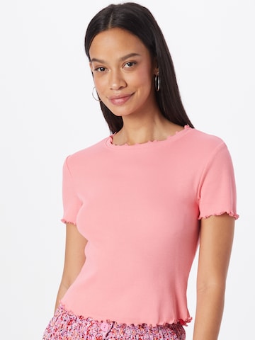 T-shirt PIECES en rose : devant