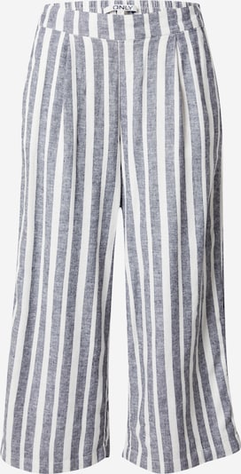 Pantaloni con pieghe 'ONLCARISA' ONLY di colore blu notte / bianco, Visualizzazione prodotti