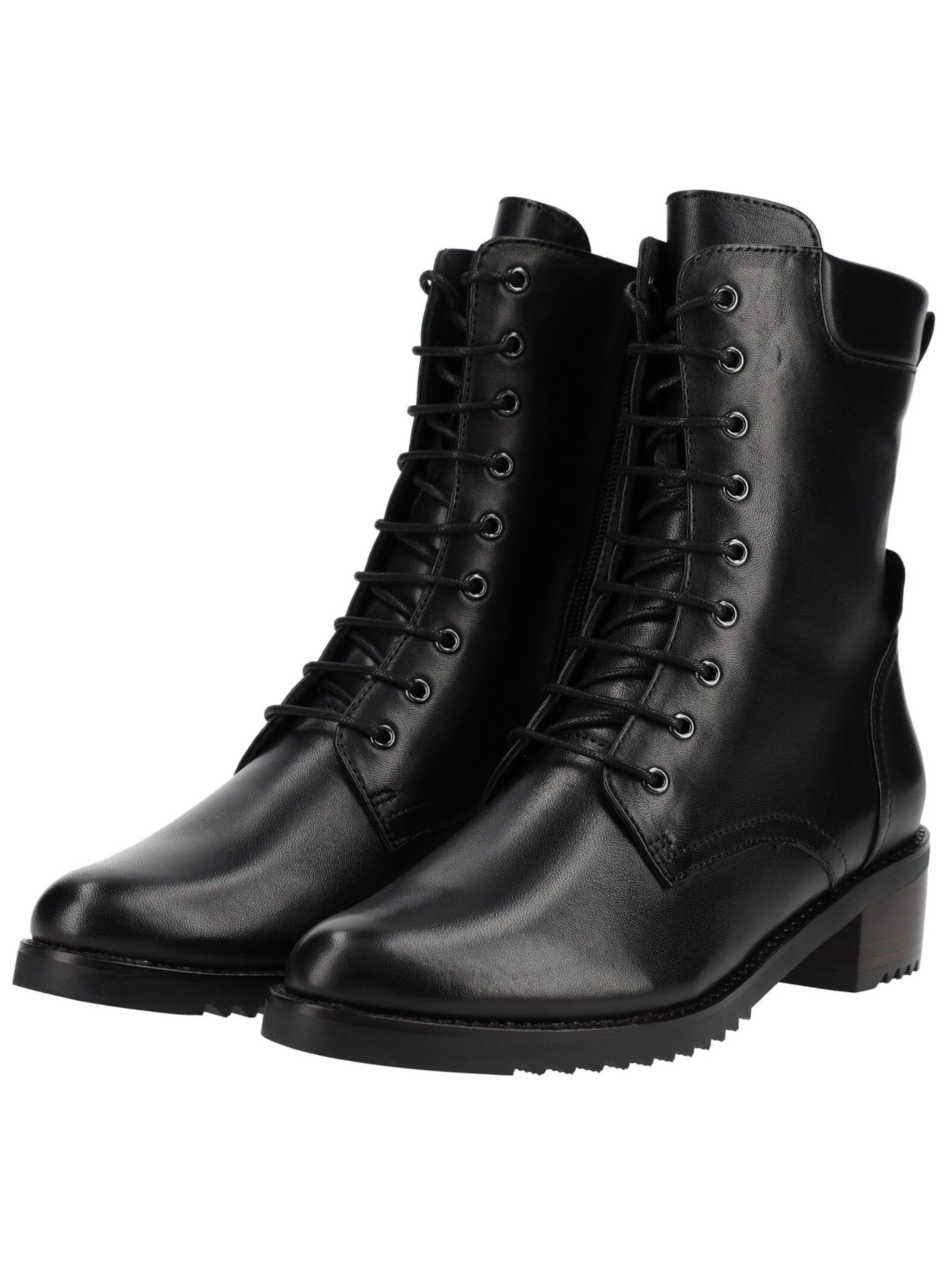 Everybody Lace-Up Ankle Boots in Black
