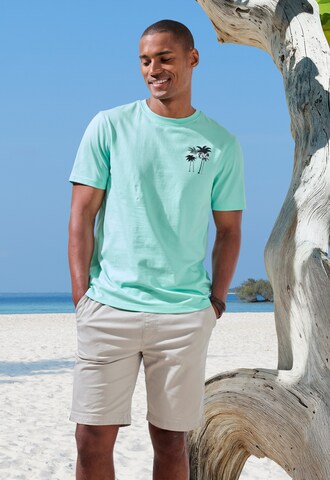 BEACH TIME Shirt in Green