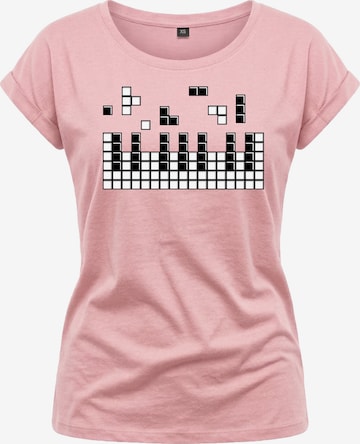 MAKAYA Shirt 'Piano' in Pink: front