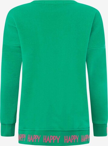 Zwillingsherz Sweatshirt 'Wanda' in Green