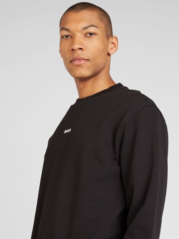 BOSS Sweatshirt 'We Small' in Zwart